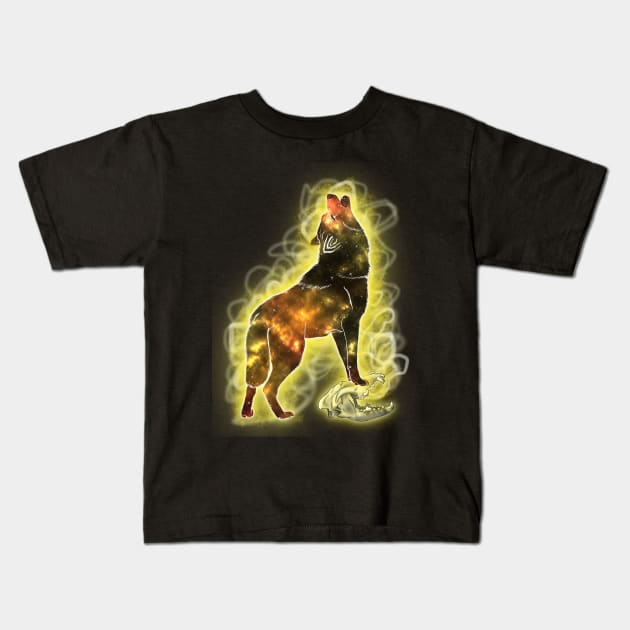 Spiritual Release-Wolf Kids T-Shirt by Dracophile